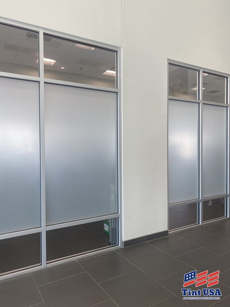 Tint USA film on indoor office windows