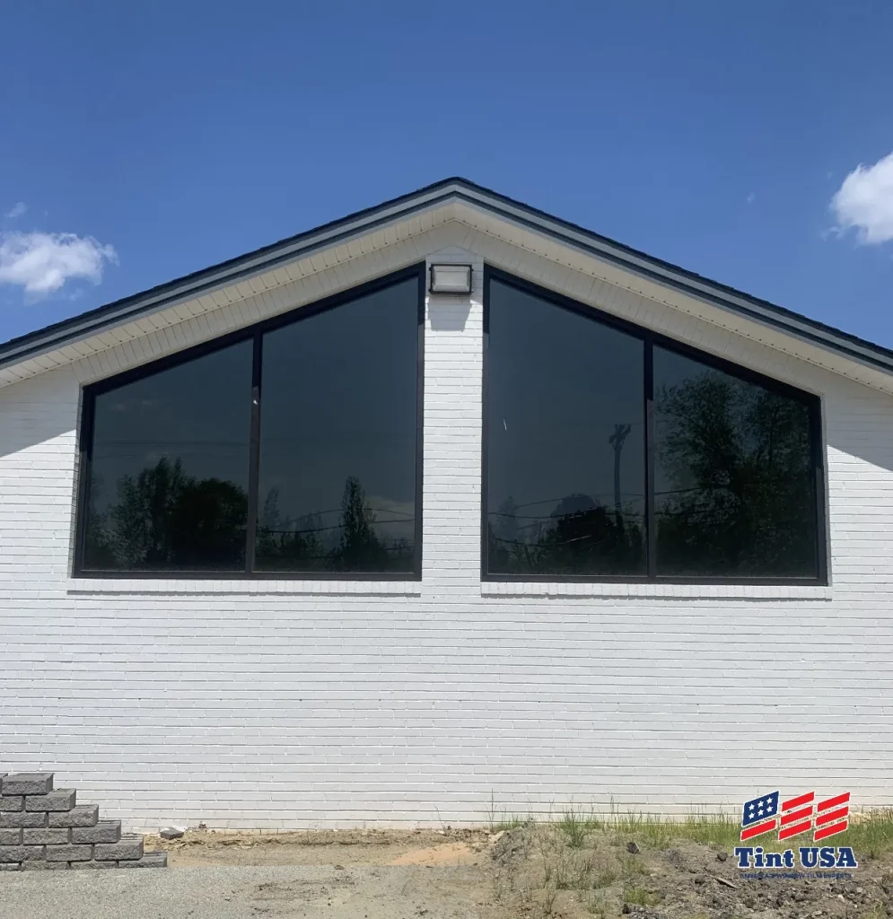 tinted solar film on house back windows