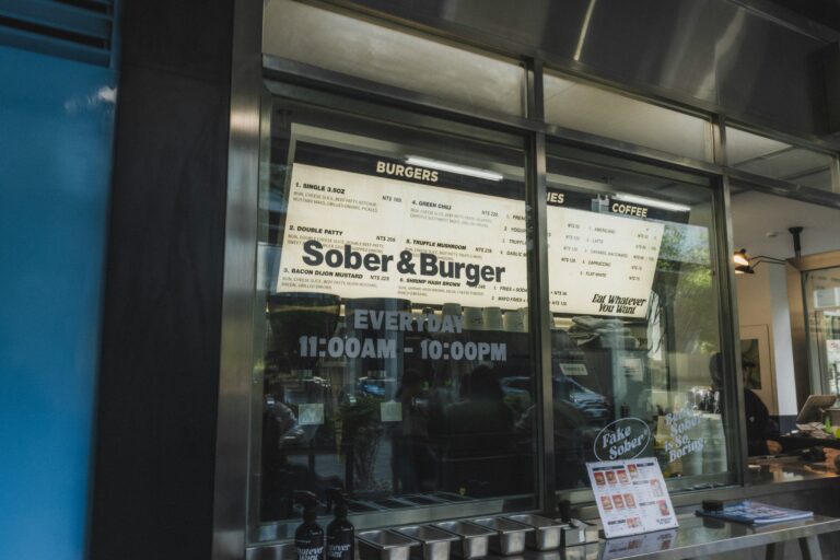Burger Bar Restaurant Window Film